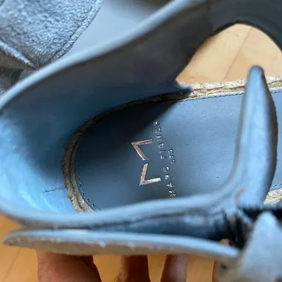 MARC Fisher Espadrilles "Alida" Blue New Sz 10 - Picture 6 of 9